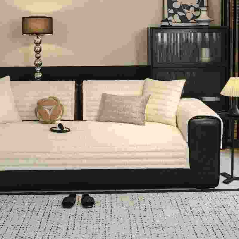 1pcs Minimalist Solid Color Sofa Cushion Durable All Season Universal Seat Cushion Thickened Wear-resistant Anti Slip Seat Towel