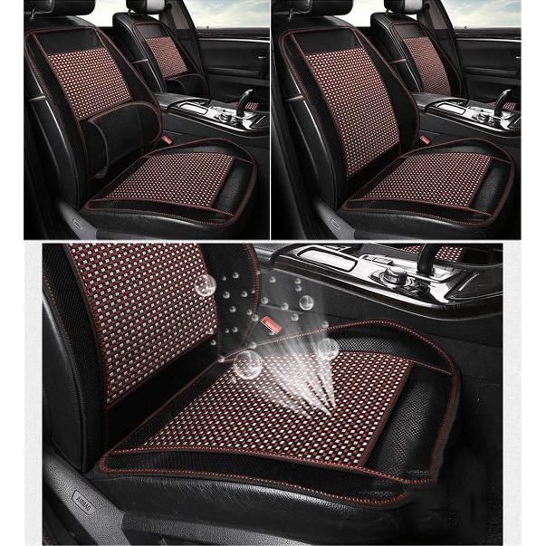 Autopeck Cooling Car Seat Covers Protector Cushion Standard Size Full Air Flow Ventilated Cover Pad Mat Breathable For Car Seat Driver Auto Chair