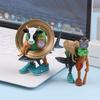 1Pcs Cartoon Ornament Toys Tung Tung Tung Sahur Tralalero Tralala Italian Brainrot Monster Fusion Edition Anime Action Figure