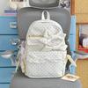 Schoolbag New Japanese Ins Schoolbag Cute Girl Bow Middle School Student College Style Backpack Light and Sweet Backpack