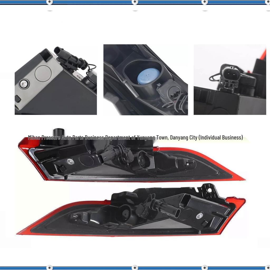 Compatible Rear Bumper Brake Light for 2016-2018 Land Rover Discovery 5 - LR082084 & LR082083