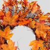 Herbst-Türkranz Herbsternte-Kränze Für Haustür Herbst-Bauernhaus-Kranz Mit Beeren und Ahornblatt Für Draußen