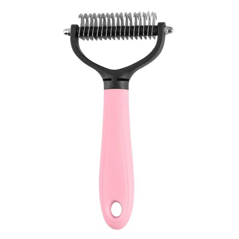 Double-Sided Pet De-Matting Comb for Dogs & Cats - Grooming & Hair Removal Tool