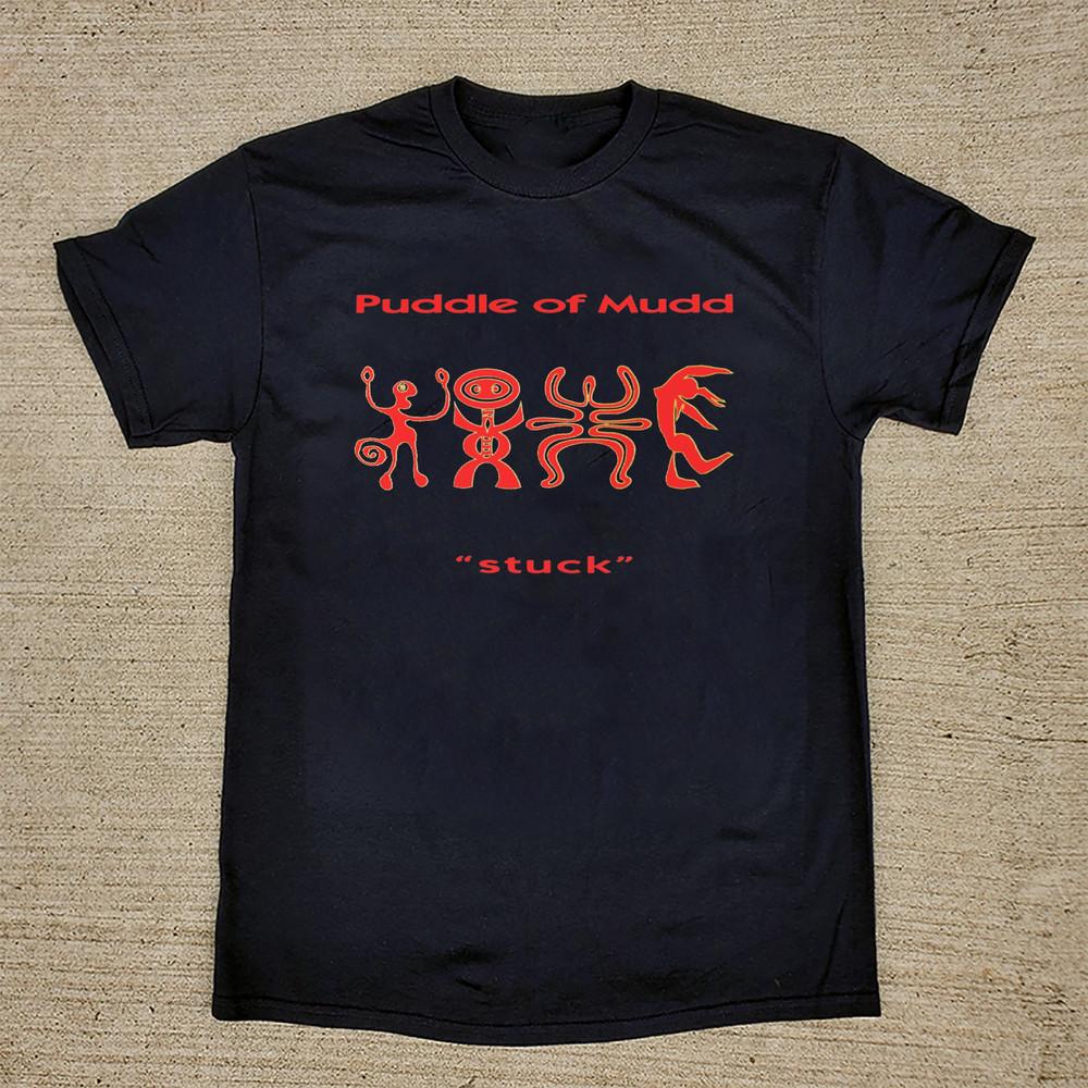 Collectie Puddle of Mudd Stuck Album T-shirt Alle Maten S-5XL AR1458 Unisex T-shirt