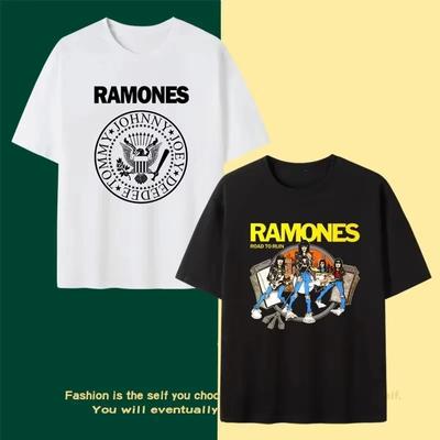 Európsko-americká punkrocková skupina Ramones Potlačené grafické tričká pre mužov a tričká s krátkym rukávom na leto Pánske oblečenie