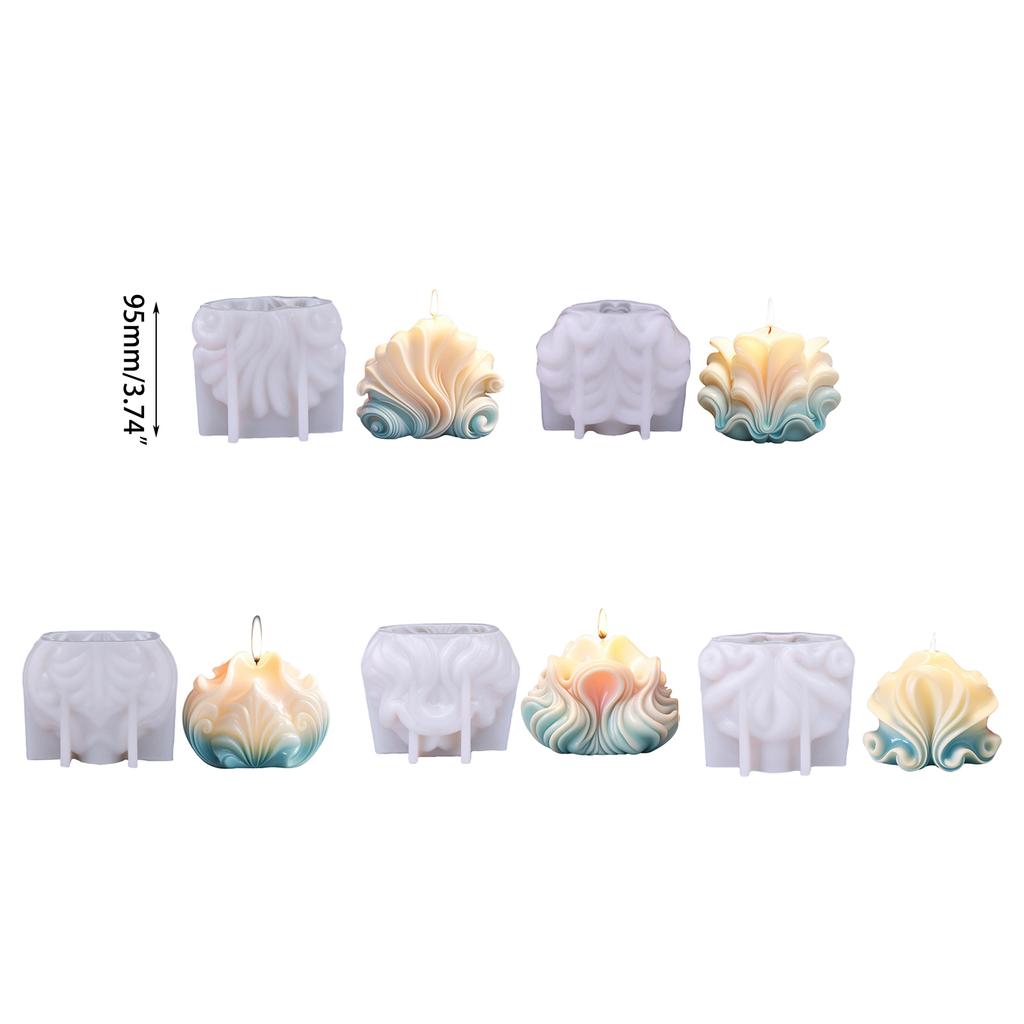 3D Conch Candle Mold for DIY Candle Gypsum Ornaments Christmas Gift Home Decorations Epoxy Resin Casting Silicone Mold