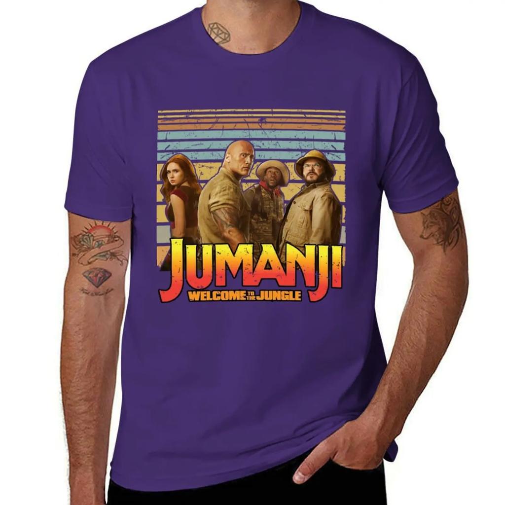 Jumanji T-Shirt Oversizeds for a Boy Anime Figures Vintage T Shirt Men