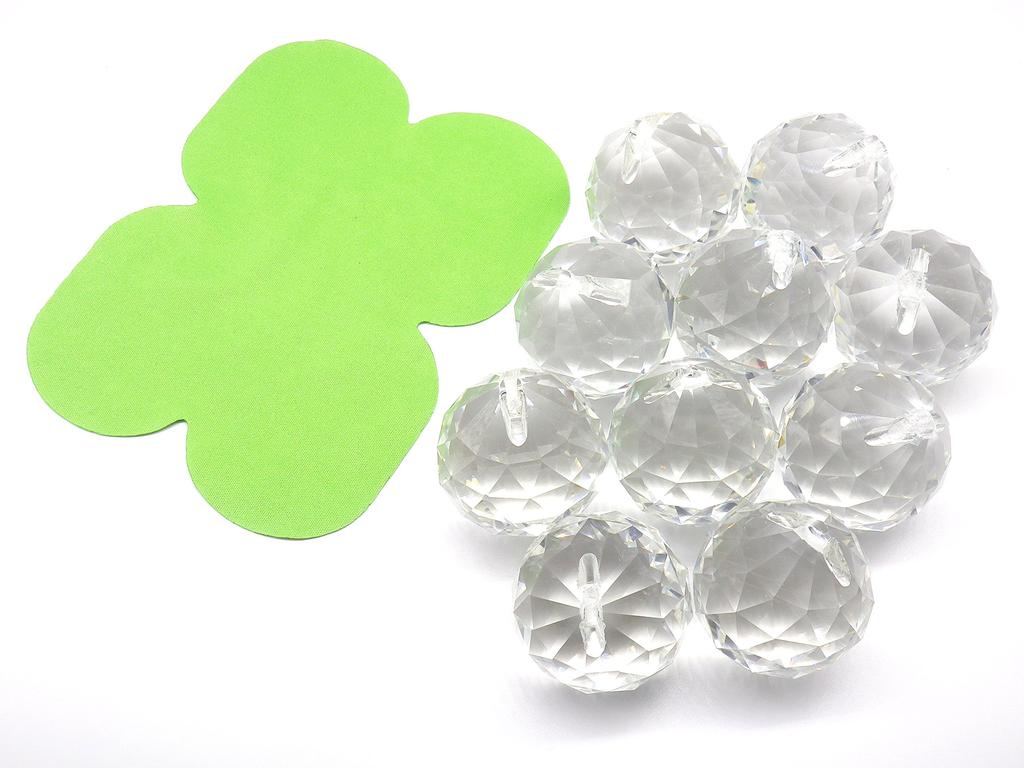 Handmade Sun Catcher Parts 40mm 10 Pieces Crystal Glass Ball Set 10 (40mm Pieces)