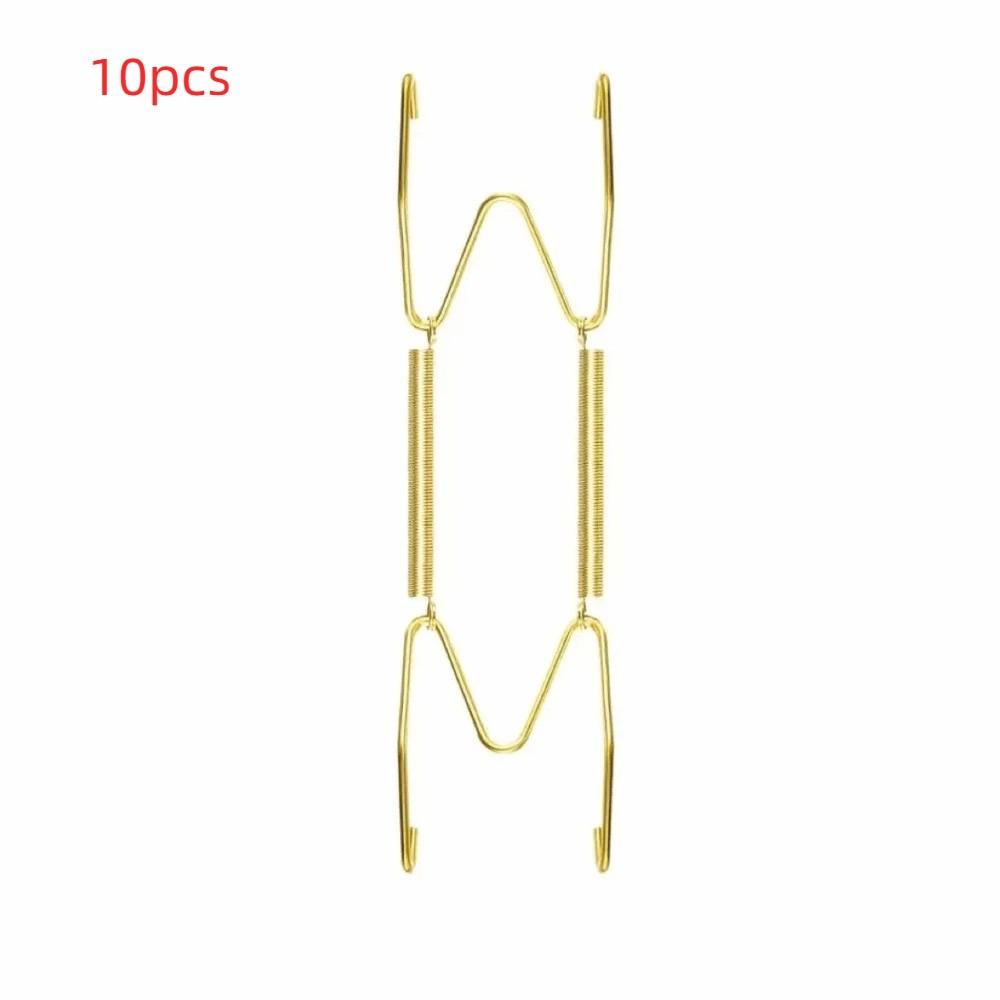 

10pcs 6/8/10/12 Inch W-type Invisible Disc Hook Decorative Dish Display Holder Porch 6Inch золотой