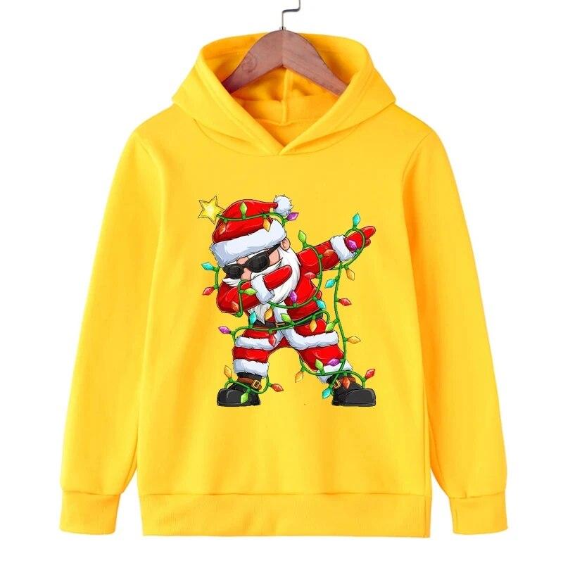 Vánoční Mikiny s potiskem Santa Clause Unisex Dámská Móda Streetwear Oversized Mikiny Mikina Pulovry Teplákové soupravy Unisex Oblečení