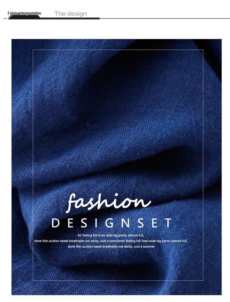 2025 Early Autumn Women's High-End Cotton Linen Ruffle Collar Mid-Length Dress - Light Luxury & Slimming Fit