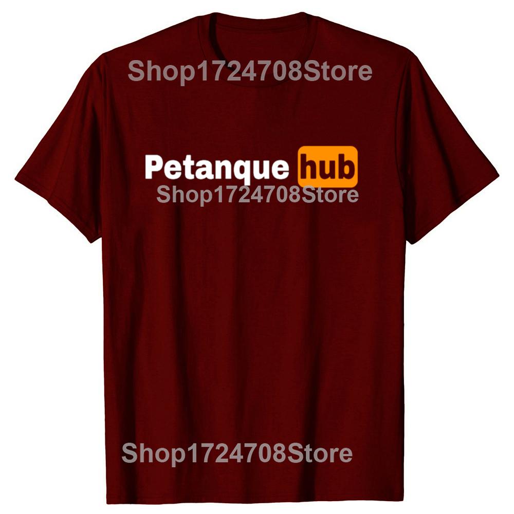Lustige Boule Petanque Hub Klassische Grafik T-Shirts Herren Damenmode Lässiges T-Shirt 100% Baumwolle Lockeres Oversize T-Shirt
