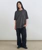 INSILENCE Oversized Cutoff Pocket T-Shirt Charcoal