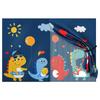 Magnetic Double Layer Dinosaur Sunshade: Child's Car Window Curtain for Sun Protection and Privacy