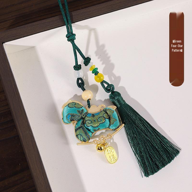 Song Jin DIY Keychain Kit: Year of the Horse Charm - Handcrafted Gift & Intangible Cultural Heritage