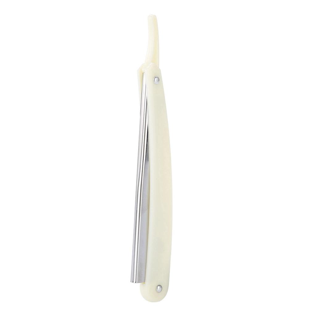 Barber Straight Hair Clipper Salon Folding Blade with Blade Black