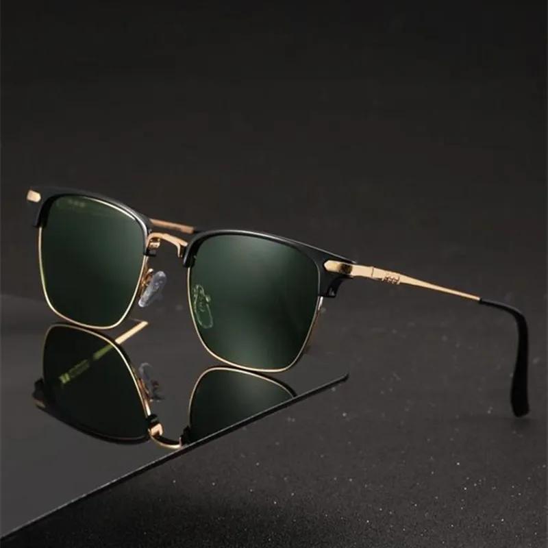 Brand New High Quality Square Sunglasses Men Europe and US Popular Business Eyebrow Classes Sun Glasses for Male