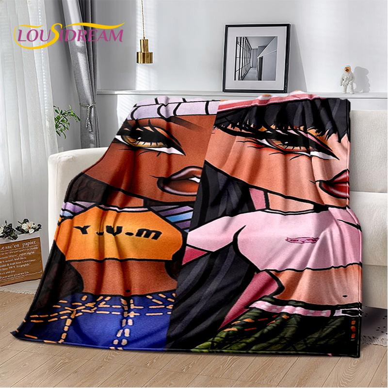 

Cartoon Bratz doll Girls 3D Printed Soft Blankets,Keep Warm Throw Blanket Comfortable Blanket for Picnic Beds Sofa Home Bedroom 80x120cm(31x47inch)