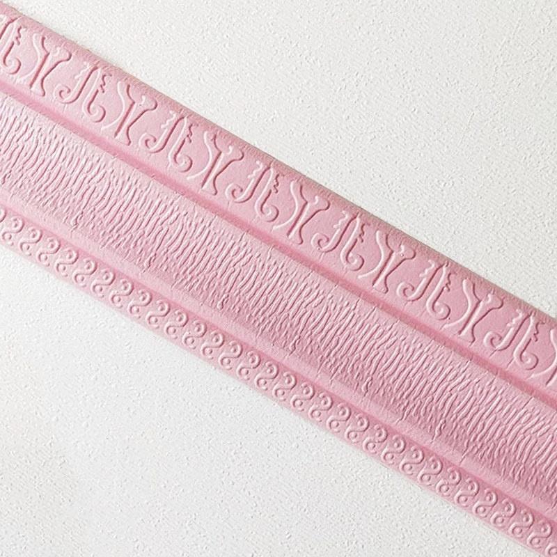 1pc 2.3mX7.8cm Wallpaper Decorative Line Skirting Line Decoration Self-adhesive Waterproof Living Room Wall Border Sticker
