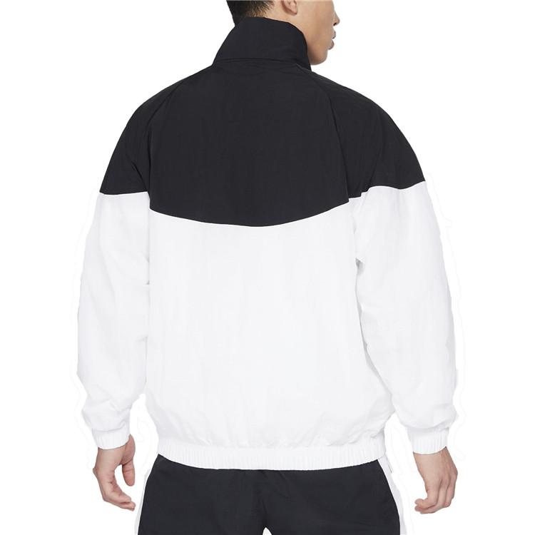 Nike Panelled Colorblock Hooded Jacket Men Outerwear Black White DA2493-010