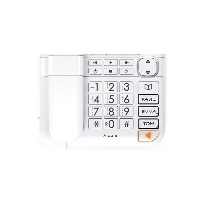 Téléphone fixe avec fil Alcatel XL785 Combo Blanc