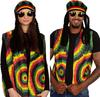 Unisex Knitted Braid Hat Jamaican  Beanie Hats Hip Hop Cap Men Dreadlocks Wig Bob Marley Caribbean Fancy Dress Headwear hat