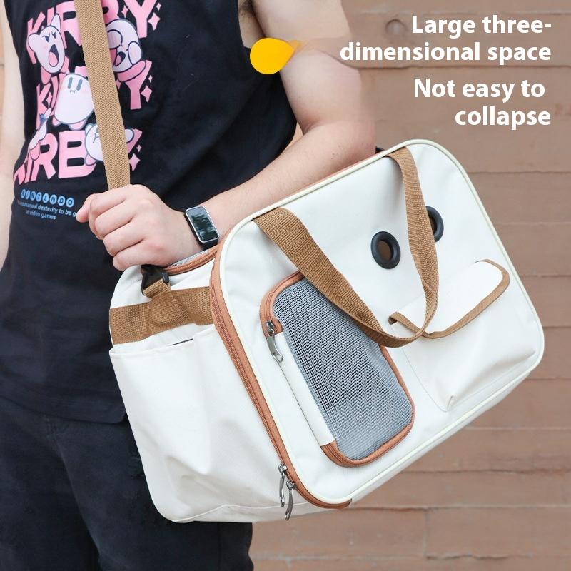 Large Capacity Breathable Cat Carrier Bag Portable Shoulder Pet Travel Tote for Cats and Small Dogs