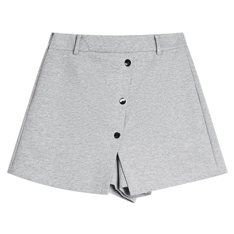ELLE French Fashion Design Loose Versatile Slimming Skirt Pants A-Line Three-Quarter Pants Casual Shorts Women bottoms L8WKM197