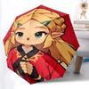 1 peça O Lendário Guarda-chuva Dobrável Portátil com Abertura/Fechamento Automático The Legend of Zelda com Estrutura de 8 Varetas para Mulheres/Homens, Uso em Todas as Estações a0901140