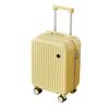 18" Unisex Carry-On Suitcase with Silent Wheels, Durable Korean Style, Thick Design, Combo Lock