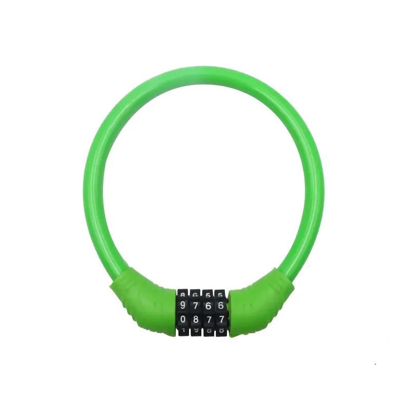 4 Digital Code Motorcycle Cable Lock Anti-theft Alloy Steel MTB Road Bike Cable Code Combination Password Lock Security Padlock