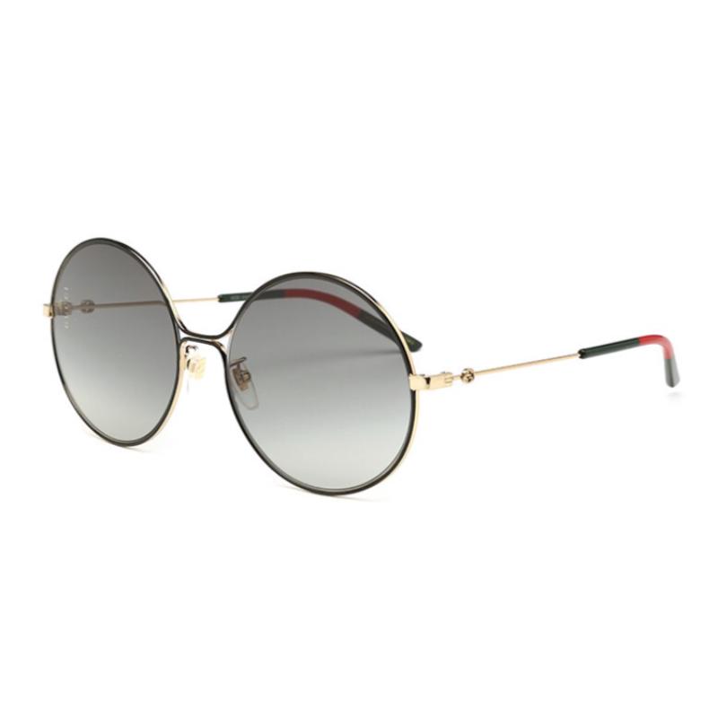 Gucci Sunglasses Metal Frame Women's Sunglasses Grey