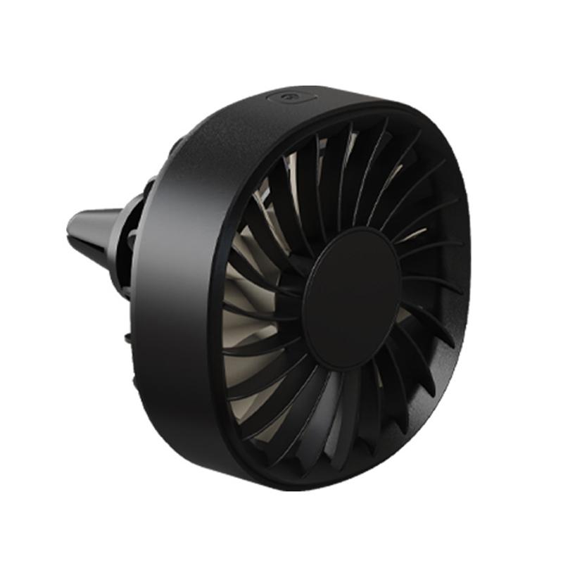 Car Fan Usb Car Air Outlet Cooling Fan Adjustment Powerful Cooler With Light 3 Speed Fan Car Rear Seat Heat Dissipation Cooling