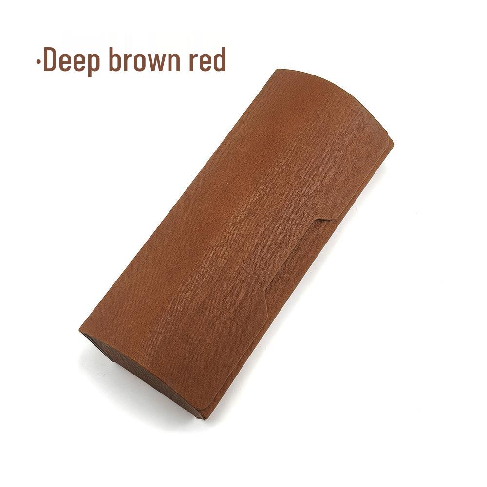 Stylish Leather Glasses Case: Compact, Portable, Protective Myopia Case with Logo Printing Option