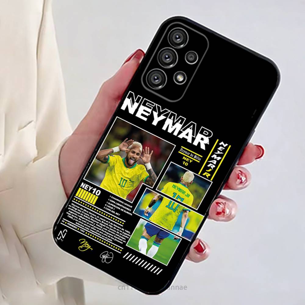Etui Na Telefon Piłka Nożna N-Neymar 10 Dla Samsung Galaxy A13,21s,22,31,32,52,53,71,80,A91 Miękka Czarna Obudowa