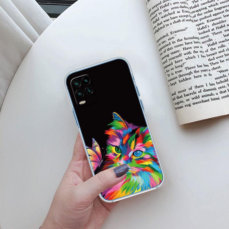 Cat Kitten Meow Transparent Phone Case for Motorola Moto Edge Plus G200 G23 E13 E15 E20 E30 G62 G71 G72 G75 G24 G15 Power