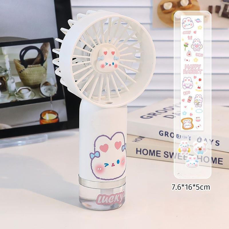 Upgraded Portable Misting Fan, Handheld Personal Mister Fan, Battery Operated Spray Water Mist Fan For Makeup, Travel, Outdoors