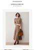Women's Slim Cashmere Knit Pullover - Warm Long Sleeve Round Neck Sweater for Autumn/Winter