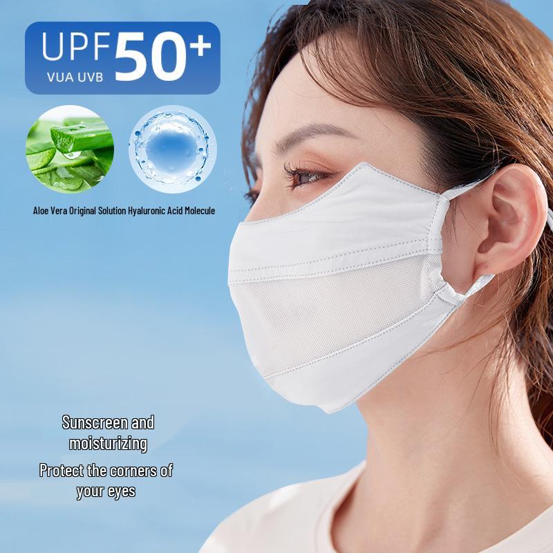 Women's Breathable Summer Mesh Sun Protection Face Mask