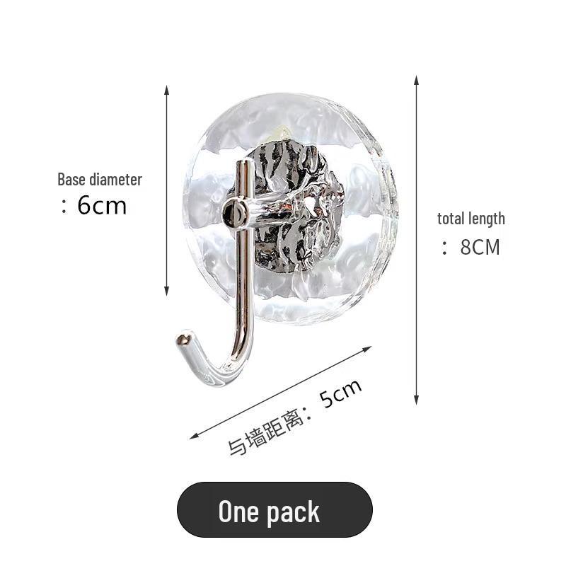 Elegant No-Punch Adhesive Hook: Strong, Load-Bearing, Traceless Wall Mount for Bathroom Towels & Behind-Door Use