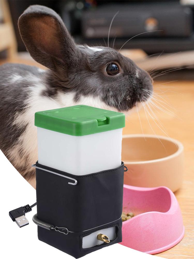 32oz Non Drip Constant Temperature Water Bottle Automatic Induction Heating Water Bottle Suitable For Small Animal Pets