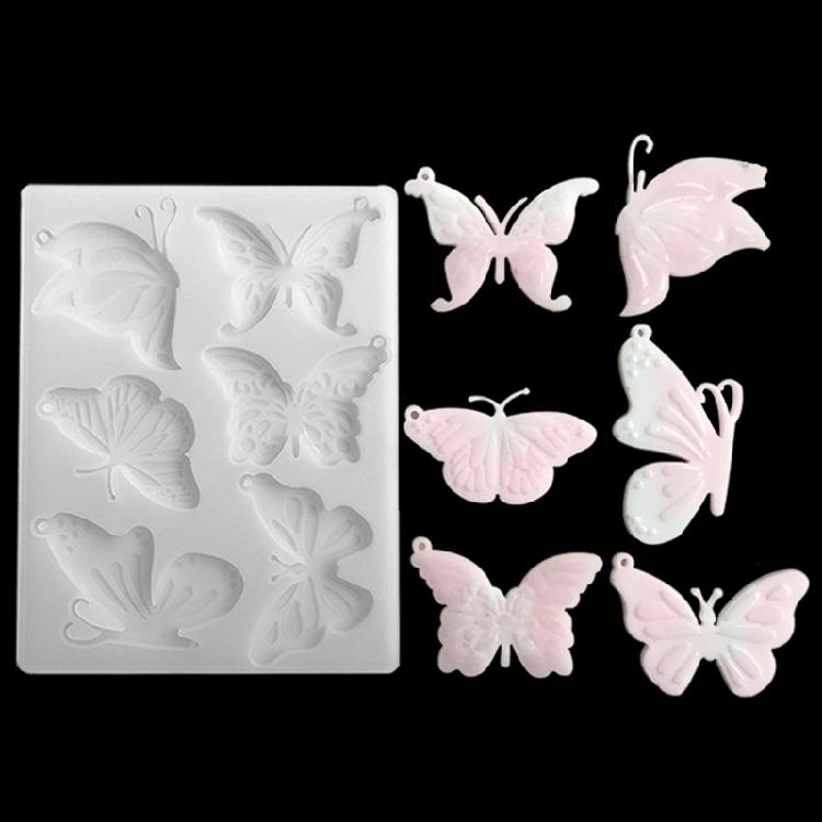 Butterfly-Resin Mold Jewelry Casting Mold Resin Keychain Mould DIY Pendant Mold