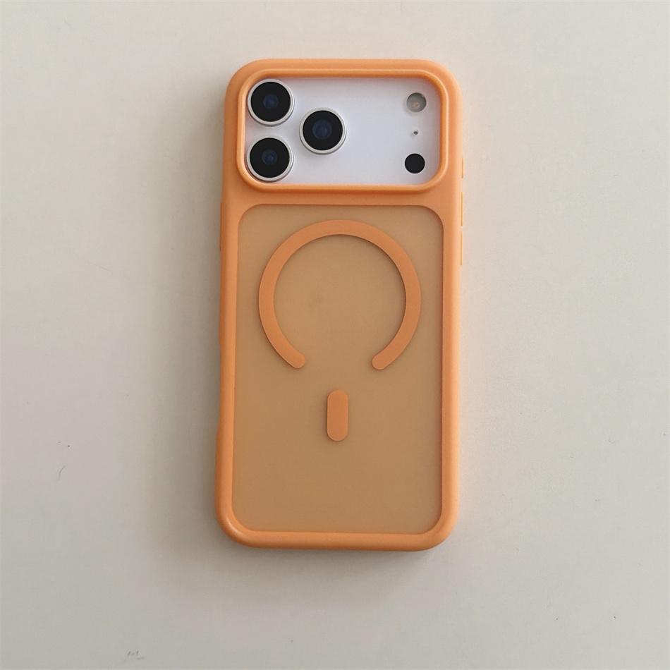 Translucent Matte Magnetic Case For iPhone 17 16 15 14 13 ProMax 17Pro Shockproof Wireless Charging Phone Cover Funda