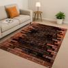 HD Retro Brick Stone Building Wall Art Living Room Non-Slip Area Rug Soft Carpet for Bedroom Playroom Sofa,Home Decor Doormat