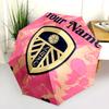1 PC Automatic Folding Umbrella - Leeds United Custom Name Pattern, Portable & Foldable Design with 8 Ribs, Christmas Birthday Gifts