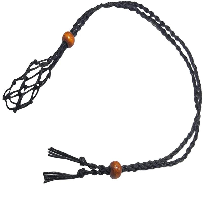 

Stone Necklace DIY Cord Empty Holder Replacement Rope With Adjustable Length For Bracelet Jewel чёрный