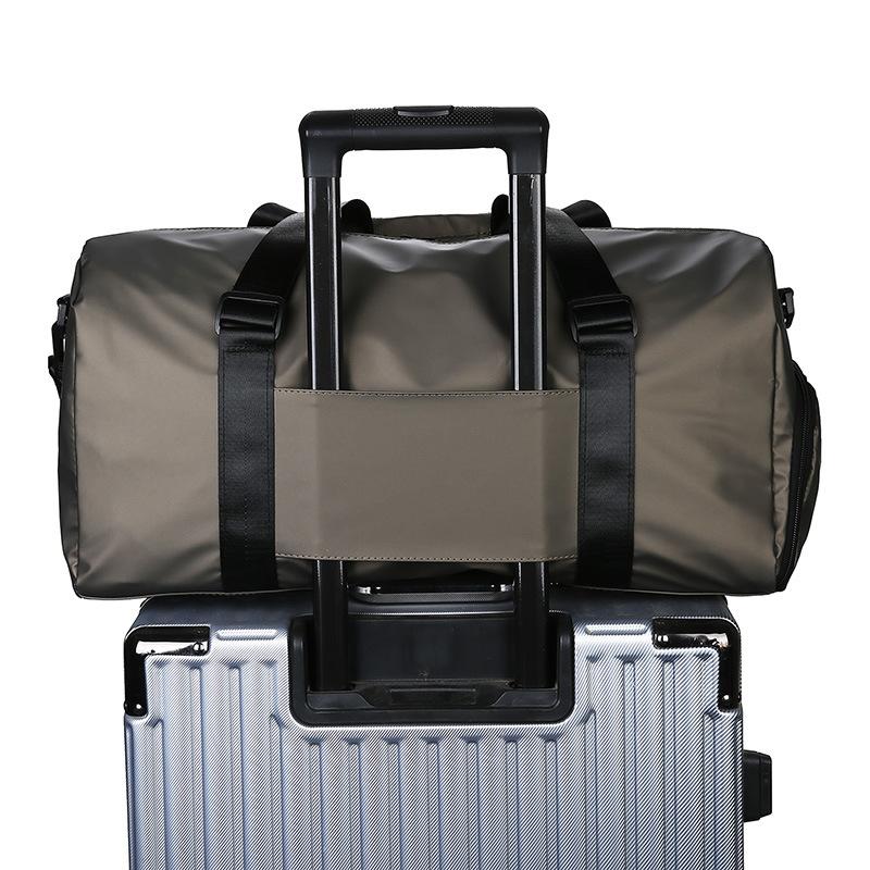 Portable Travel Bag Large Capacity Pu Skin Film Waterproof Dry And Wet Separation Sports Fitness Bag Business Trip Bag