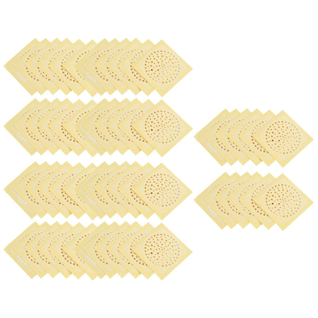 50x Shower Drain Strainer Stickers Sink Disposable for 10cmx10cm