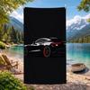 1pc Car Pattern Beach Towel, High Absorbent, Quick Dry, Soft and Lightweight, Great for Picnics,and Spa, Ultra Fine Fiber Bath