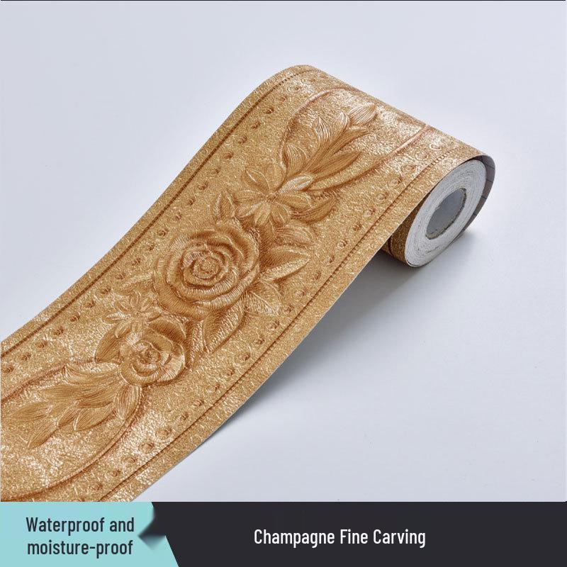 

Водонепроницаемые декоративные плинтусы из ПВХ и наклейки на стены для дома 10.6 cm Width x 5 m Length